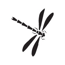 Dragonfly Tribal - Vinyl Decal Sticker - Multiple Color Sizes - Ebn236