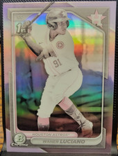 2024 Bowman Chrome Pearl Refractor Waner Luciano Astros 1st