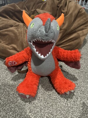 Build A Bear Magiquest Charlock Great Wolf Lodge Red Dragon Plush BAB Sound Tags