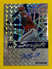 2022 Panini Mosaic Joe Barlow Scripts Rookie Silver Prizm RC Auto SP Rangers
