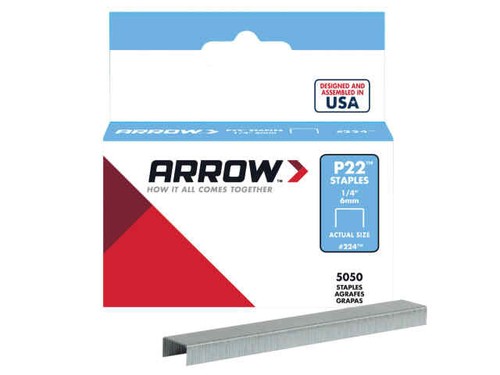 Arrow P22 Staples 6mm (1/4in) Box 5050 - A224 - Picture 3 of 3