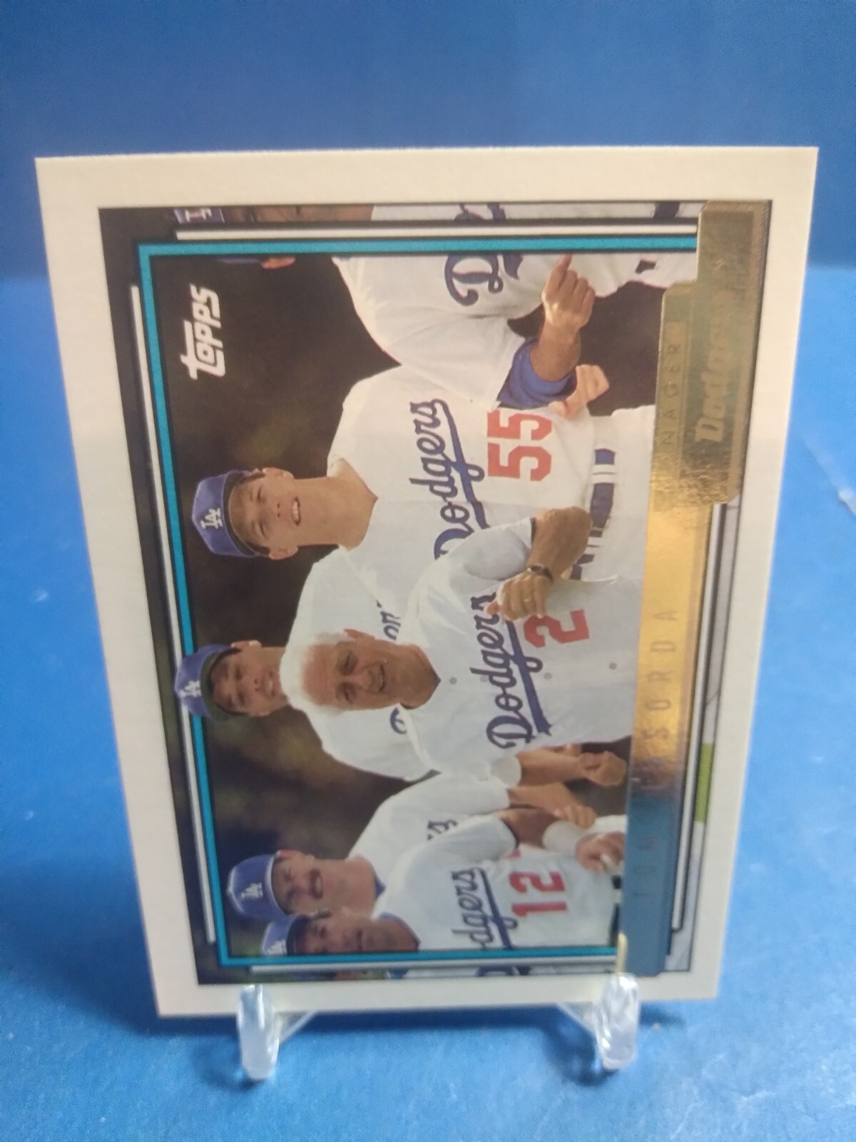 1992 Topps Gold Baseball Tom Lasorda Card #261 Dodgers 