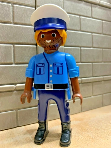 Playmobil character police gendarme firefighter 41B - for CUSTOM RARE VINTAGE