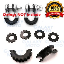 Black D-Ring Shackle Isolator & Washers 6pcs ...