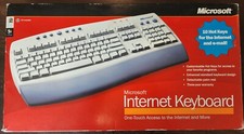 Vintage Microsoft Internet Keyboard Wired PS/2 Connection