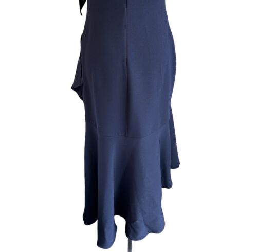 Shoshanna Midnight Crepe Relia Maxi Dress Womens Size 2 Navy 2019 NEW + Tag $615 - Picture 8 of 13