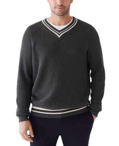 ZHILI Cardigan Décontracté Léger Col V Homme Gris Foncé Taille 4XL - Pull Tricot Doux