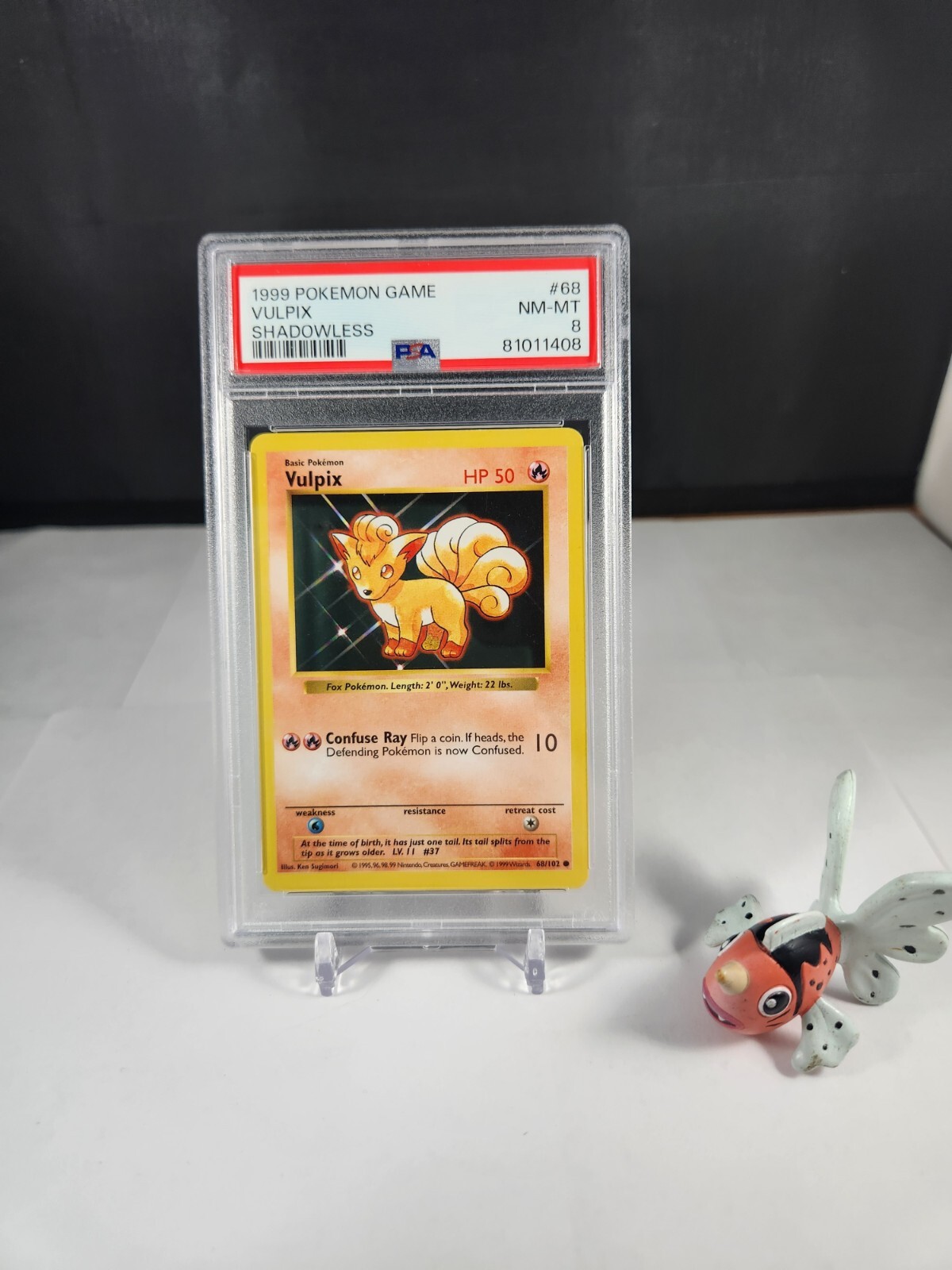 PSA 8 NM-MT Vulpix 68/102 - Shadowless Base Set 1999 - Common