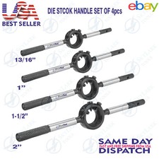 New Set Of 4Pcs Round Die Stock Handle Wrench Holder 13/16" Inch 1"- 1-1/2"- 2"