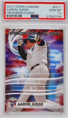Aaron Judge ⚾ 2017 Topps Chrome FRESHMAN FLASH RC #FF11 PSA 10 62 