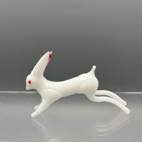 Glass Lampwork Animals Bundle X4 Hare Dog Terrier Penguin Vintage Excellent Cond - Picture 2 of 21