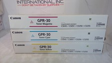 Genuine Canon GPR-30 Lot of 3 Color Toners 2797B003, 2793B003, 2801B003