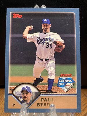 プレミア　2003BBM BASEBALLCARDS 2NDバージョン 2003 Topps Opening Day Kansas City Royals Baseball Card #14 Paul