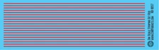 N Scale - Scale Striping Set 3in Red
