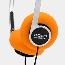 Fashion Koss x Retrospekt P/21 Retro Orange Foam On-Ear Headphones Headset