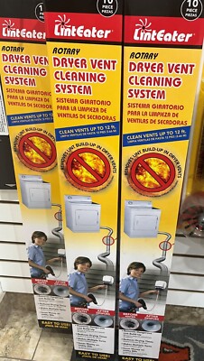 LintEater RLE202 Rotary Dryer Vent Cleaning System - Up to 12ft.