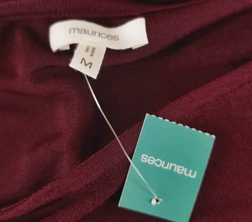 Maurices Dark Burgundy Sleeveless Pullover Top. Size M - Picture 7 of 9