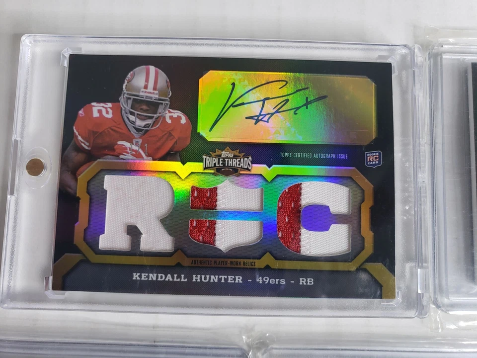 2011 Topps Triple Threads Kendall Hunter Rookie #112 LOT OF 8 Auto RC Cards NFL - Image 2 of 4