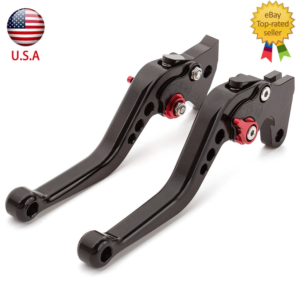 Palancas de embrague de freno CNC cortas ajustables para Suzuki GSXR1000 2001 2002 2003 2004 Foto 2 de 4