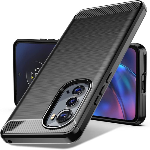 For Motorola Edge 2022 Case - Carbon Fiber Shockproof Soft Back Moto Cover - Picture 8 of 11
