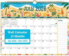 2026-2027 Wall Calendar, Calendar 2026-2027 from July 2026 to December 2027, 14.