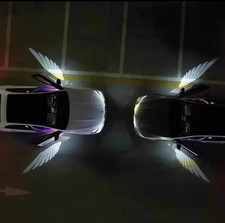 1 Pair Angel Wings Car Door Led Welcome Light Wireless Logo Projector