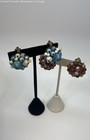 VNTG Gold Tone Multicolor Faux Pearl & Beaded Clip-on Earrings Lot 29.7g — photo 1