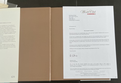 Cunard QE2 Line Memorabilia Cruise Daily Programme Certificate Yearbook ++ - Picture 9 of 10