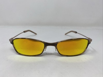 Innovative IAE206 Shiny Gold/Brown 51-17-140 Eyeglasses Frame w/ Clip-on I567