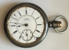 ANTIQUE ELGIN A. WHITE POCKET WATCH 925 Sterling Silver 17J AS IS FOR PARTS ONLY