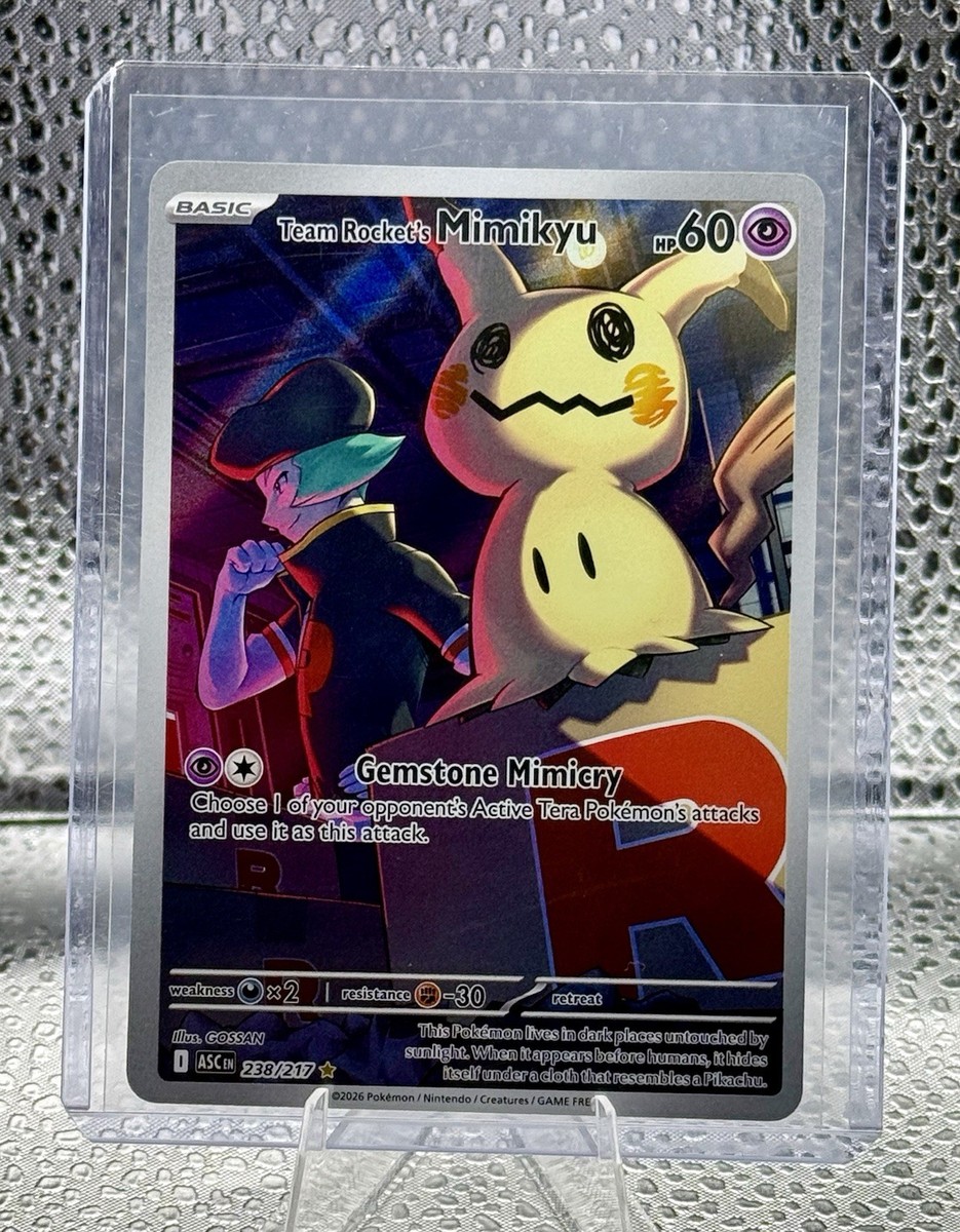 🔥Ascended Heroes Pokemon TCG Team Rocket's Mimikyu Illustration