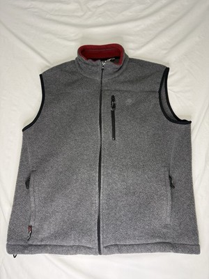 Timberland Authentic Men s Charcoal Grey Fleece Polartec Vest MEDIUM
