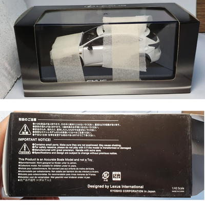 1/43 Dealer Lexus NX 200t F Sport Japan LHD White Diecast Model