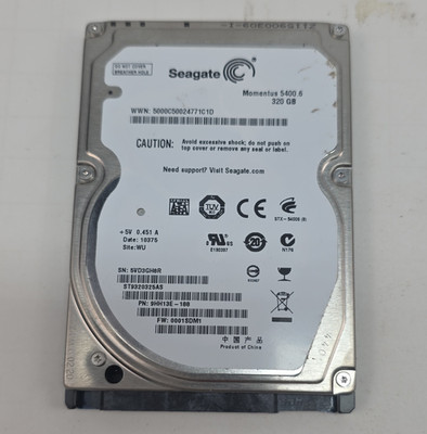 Seagate Momentus 5400.6 ST9320325AS 320GB 2.5in SATA II 5400RPM 8MB