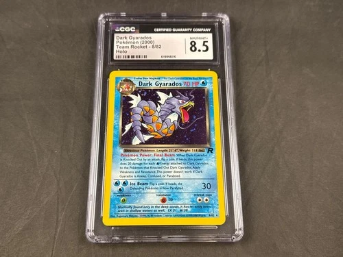 DARK GYARADOS 8/82 POKEMON TEAM ROCKET HOLO RARE CGC 8.5