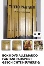 Verkaufen 8 DVD über  MARCO PANTANI CICLISMO STORIA COME NUOVO sehr sehenswert..