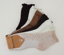 BEARPAW Women Anklet Socks 6 Pairs SUPER SOFT Size 9-11 Multiple Colors - New