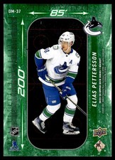 2024-25 Upper Deck The Cup Green Foil Elias Pettersson Vancouver Canucks #DM-37