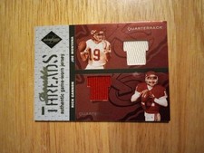 2003 Leaf Limited Double Threads Joe Montana & Rich Gannon #12/100 Rich Jersey #