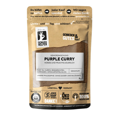 Purple Curry, gemahlen Bremer Gewürzhandel, 80g