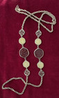 Sarah Coventry 36"  Amber Stained Glass Necklace — photo 1
