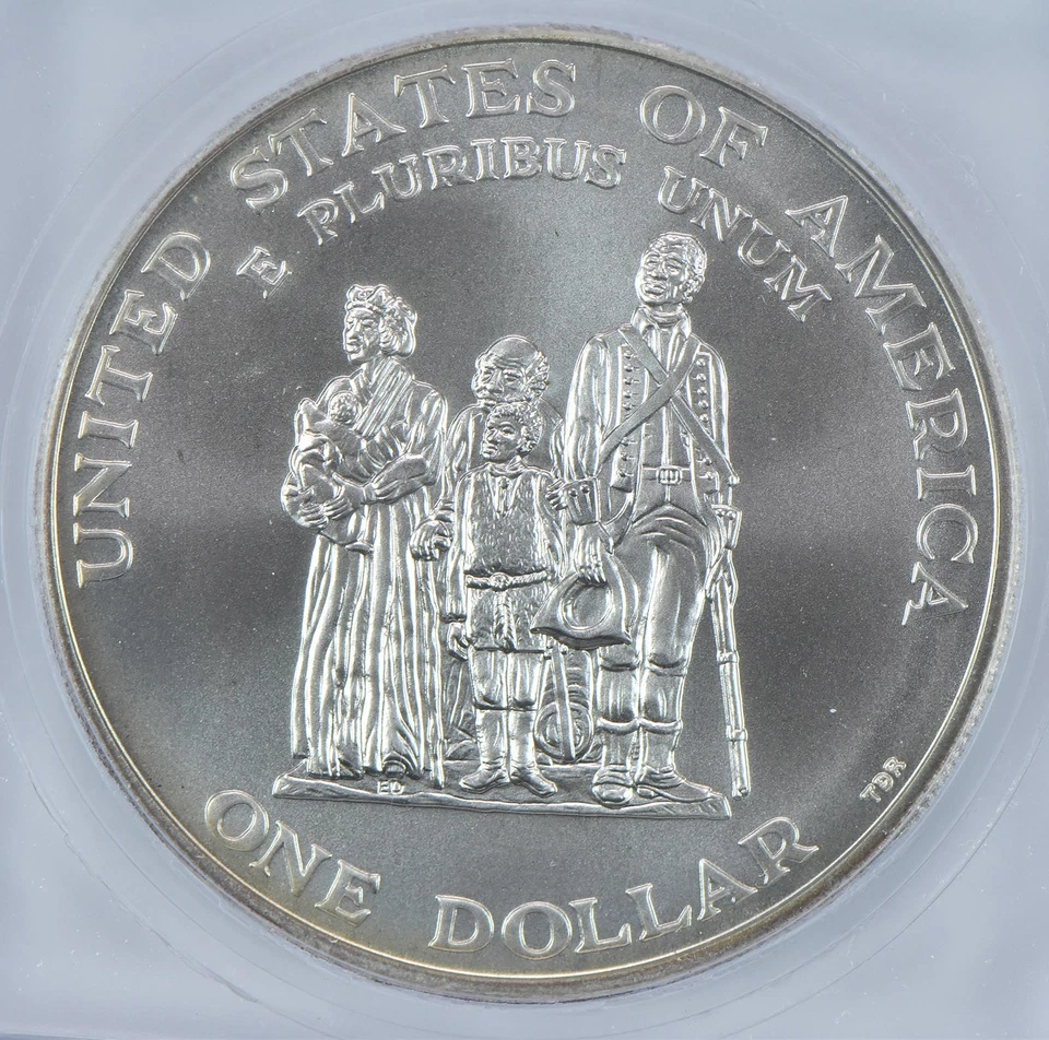 1998-S Black Patriots Commemorative Silver Dollar MS70 ICG *3427 - Image 4 of 4