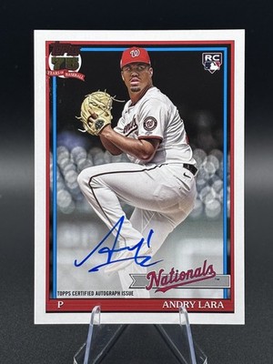 2026 Topps Series 2 #91A-AND Andry Lara Auto RC Washington Nationals