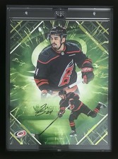 2025-2026 Fanatics Under Wraps Seth Jarvis Auto Emante Green # /99 Hurricanes