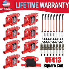 For Chevy Gmc 5.3l 6.2l Uf413 High Performance Ignition Coil Spark Plug Wire