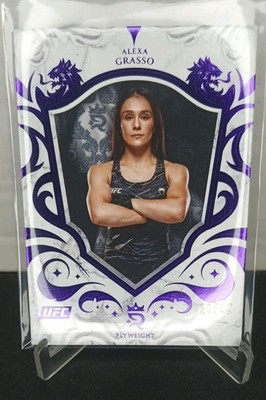 2025 TOPPS ROYALTY COLLECTIONS UFC ALEXA GRASSO /35 PURPLE FOIL SSP FLYWEIGHT