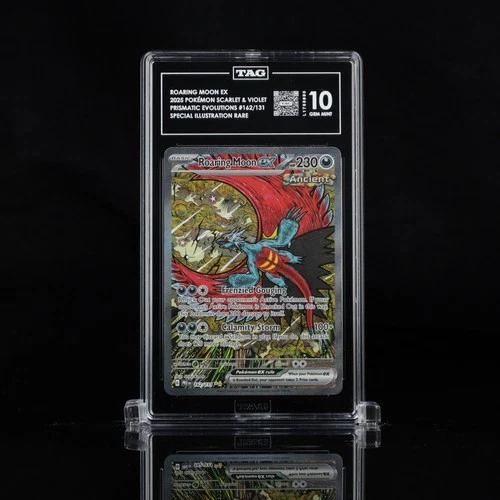 TAG 10 Roaring Moon ex 162/131 Sv: Prismatic Evolutions Holo