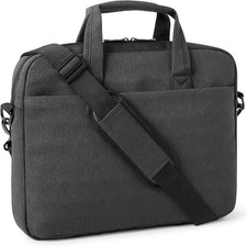 - Borsa a Tracolla per Laptop E Tablet Da 15.6In (39.6Cm) per Donna E Uomo, Nero