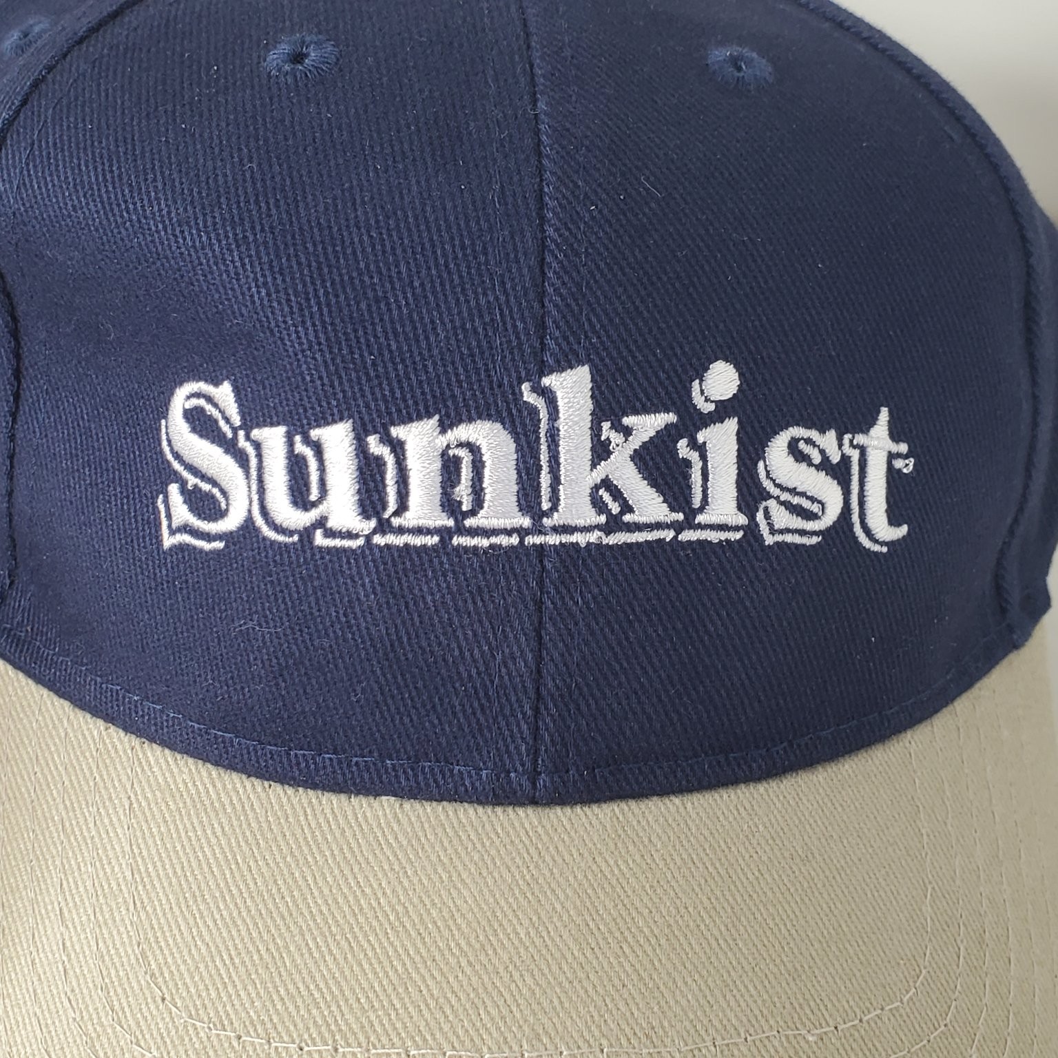 Official Sunkist Orange Juice Embroidered Logo Hat Men's Baseball Promo Cap