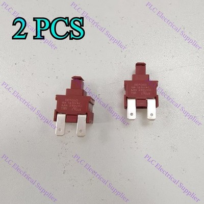 2PC DEFOND CPU-1113 Power ON OFF Switch Push Botton 2Pin 13/6.5A 125/250VAC T105